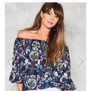 Woodstock off the shoulder top